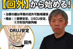 TFCC損傷の後療法は、回外から始める｜小野志操先生「極める！手関節の評価と理学療法」