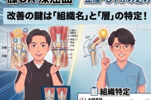 深掘りセラピストマガジンVol.10｜膝OAの深屈曲が改善しないのは、制限因子を組織名と層で特定できていないから〜正座・しゃがみ込みの可動域を獲得する〜
