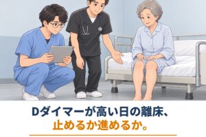 深掘りセラピストマガジンVol.18｜Dダイマーが高い日の離床、止めるか進めるか。検査値と下腿の所見から考える