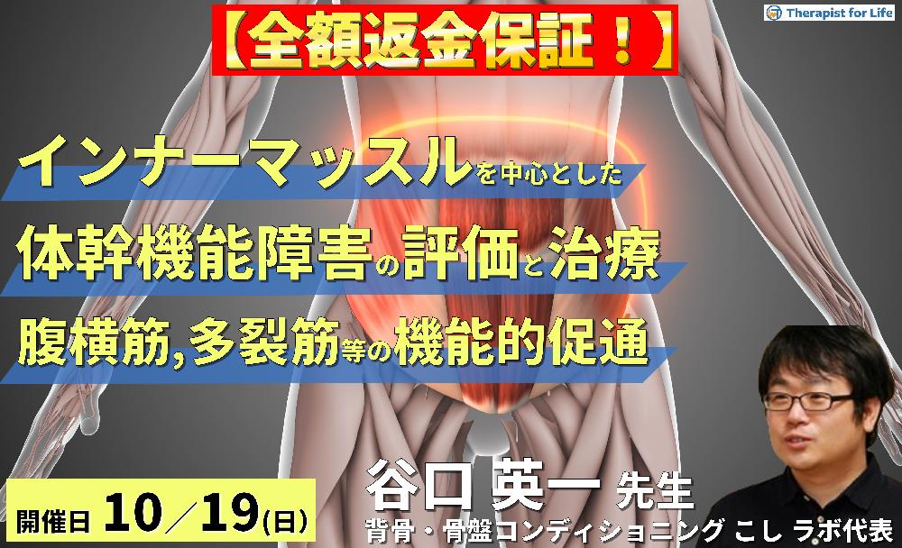 インナーマッスルを中心とした体幹機能障害の評価と治療～腹横筋、多裂筋、骨盤底筋などの機能的促通方法～