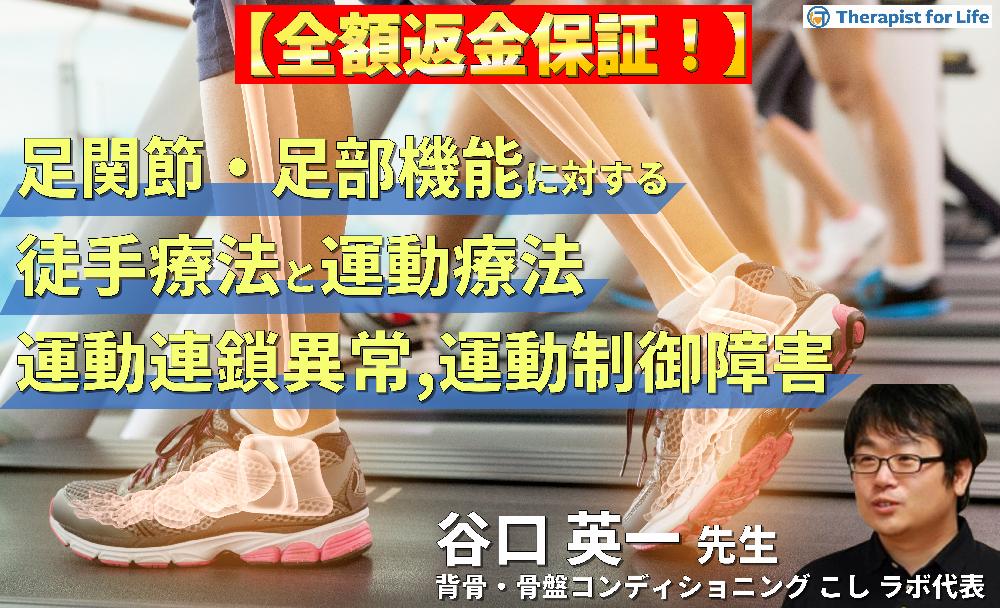 【見逃し配信】足関節・足部機能障害に対する徒手療法と運動療法～運動連鎖異常や運動制御障害が痛み・動作に及ぼす影響～