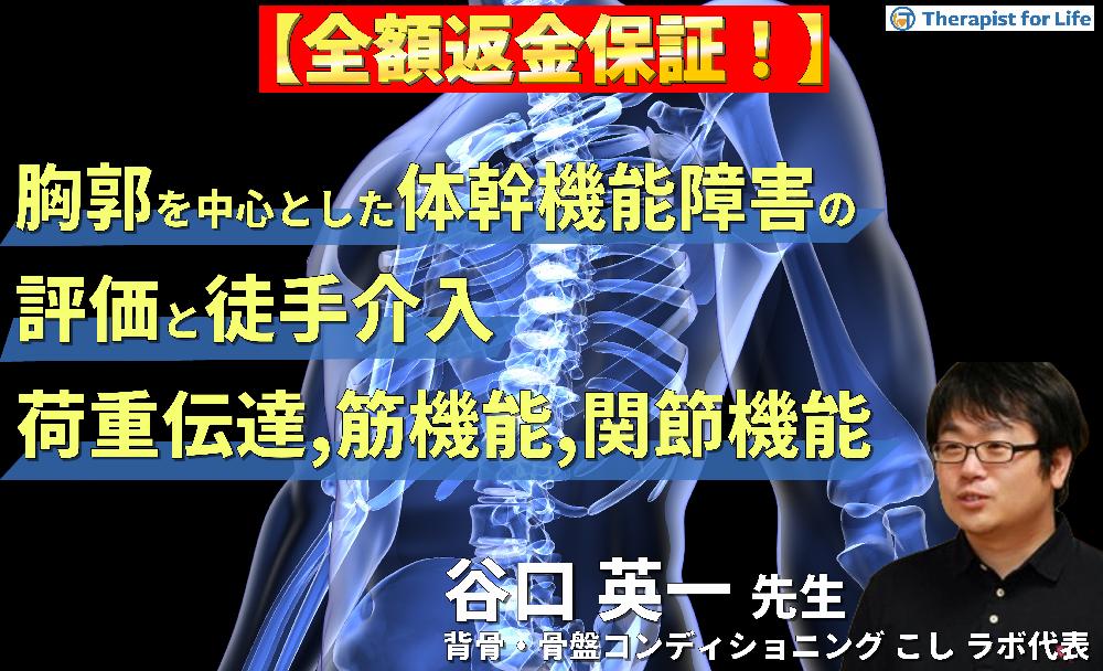 【見逃し配信】胸郭を中心とした体幹機能障害の評価と介入〜荷重伝達・筋機能・関節機能からひも解く治療戦略〜