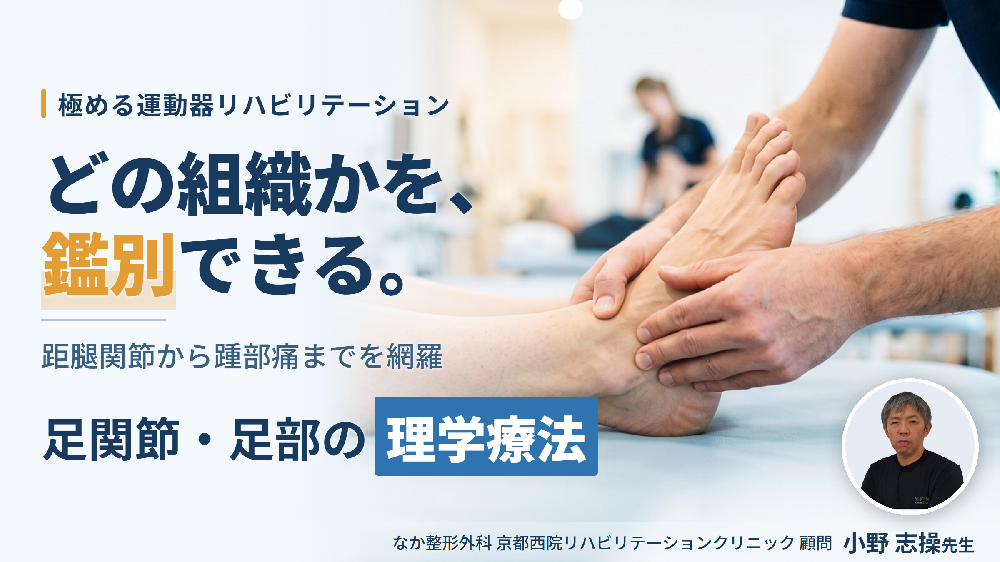 【極める運動器リハビリ】足関節・足部疾患に対する理学療法〜機能解剖に基づく評価と治療介入〜